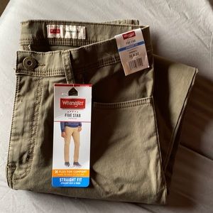 Olive Wrangler straight leg pants